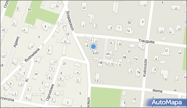 Konstancin-Jeziorna, Śniadeckich, 7, mapa Konstancin-Jeziorna