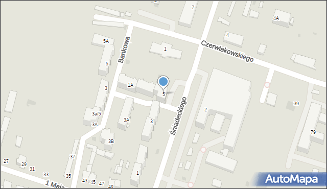 Lipsko, Śniadeckiego Jędrzeja, 5, mapa Lipsko