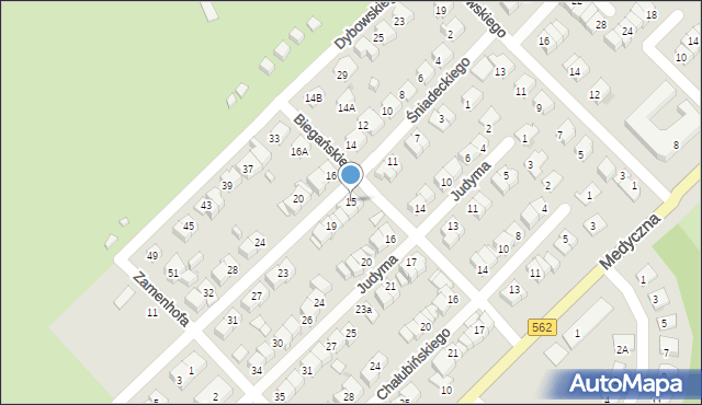 Płock, Śniadeckiego Jędrzeja, 15, mapa Płock