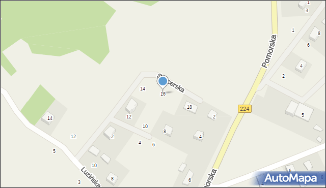 Przetoczyno, Snycerska, 16, mapa Przetoczyno