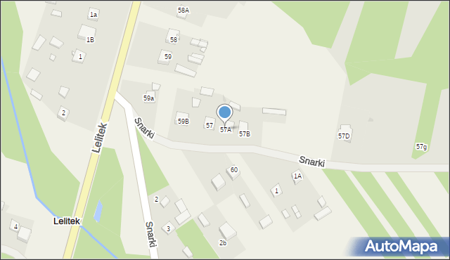 Snarki, Snarki, 57A, mapa Snarki