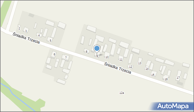 Śniadka Trzecia, Śniadka Trzecia, 9, mapa Śniadka Trzecia
