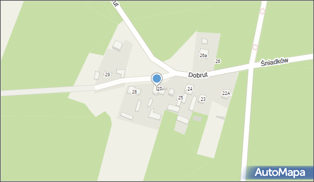 Śniadków, Śniadków, 27a, mapa Śniadków