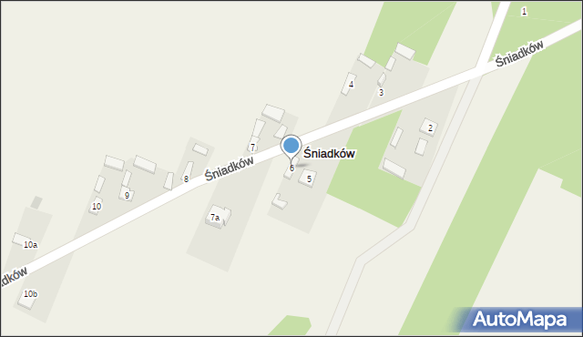 Śniadków, Śniadków, 6, mapa Śniadków