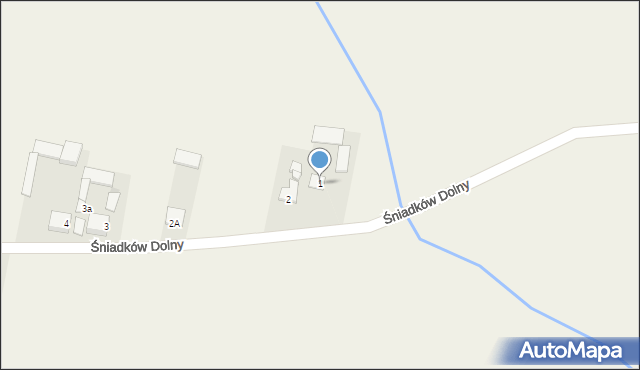 Śniadków Dolny, Śniadków Dolny, 1, mapa Śniadków Dolny