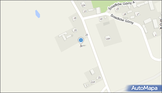 Śniadków Górny A, Śniadków Górny A, 29, mapa Śniadków Górny A