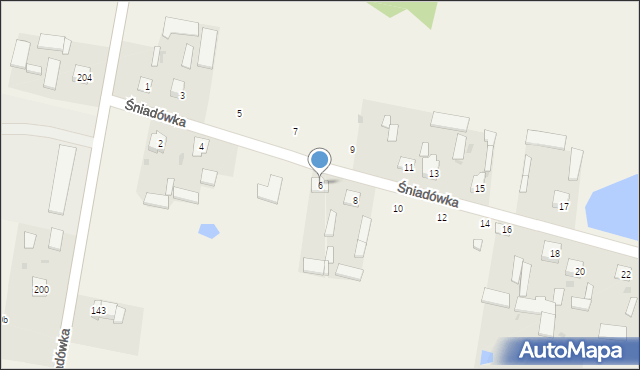 Śniadówka, Śniadówka, 6, mapa Śniadówka
