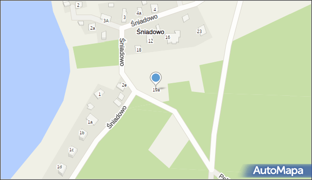 Śniadowo, Śniadowo, 19a, mapa Śniadowo