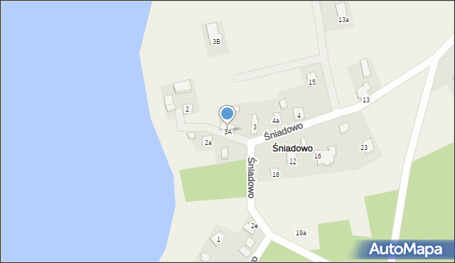 Śniadowo, Śniadowo, 3A, mapa Śniadowo