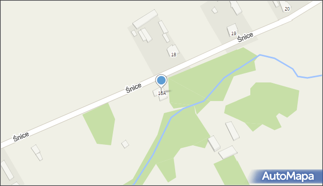 Śnice, Śnice, 16A, mapa Śnice