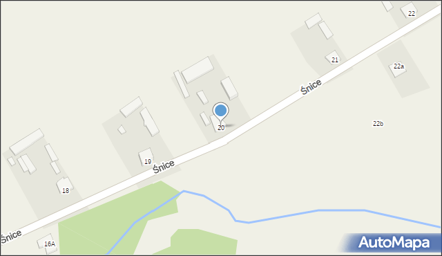 Śnice, Śnice, 20, mapa Śnice