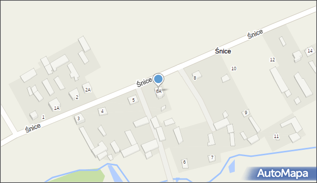 Śnice, Śnice, 6A, mapa Śnice