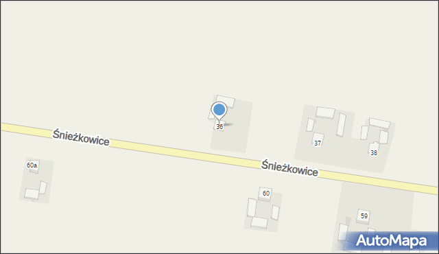 Śnieżkowice, Śnieżkowice, 36, mapa Śnieżkowice