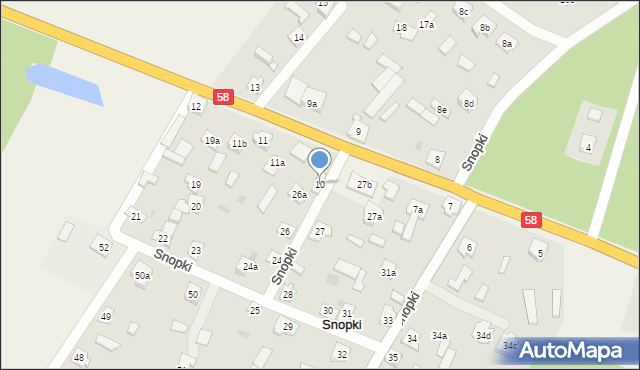 Snopki, Snopki, 10, mapa Snopki