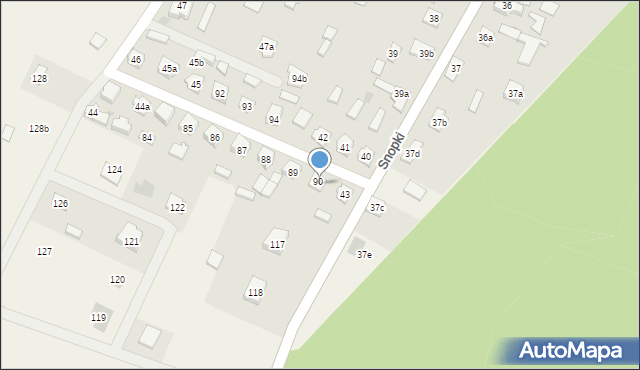 Snopki, Snopki, 43a, mapa Snopki