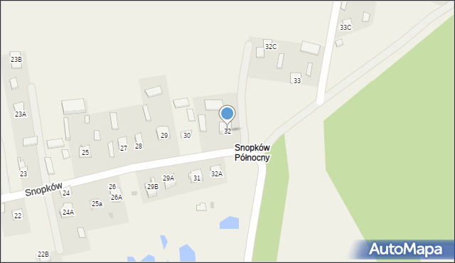 Snopków, Snopków, 32, mapa Snopków