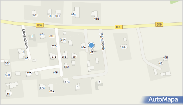 Snopków, Snopków, 68, mapa Snopków