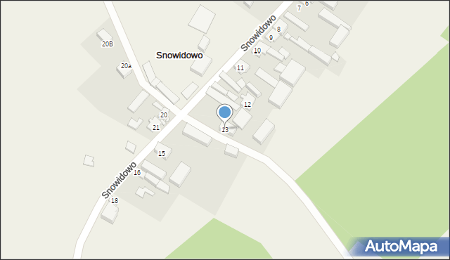 Snowidowo, Snowidowo, 13, mapa Snowidowo