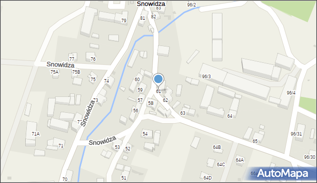 Snowidza, Snowidza, 61, mapa Snowidza