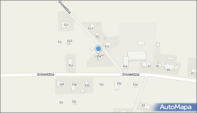 Snowidza, Snowidza, 91e, mapa Snowidza