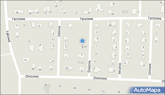 Solec Kujawski, Śnieżna, 6, mapa Solec Kujawski