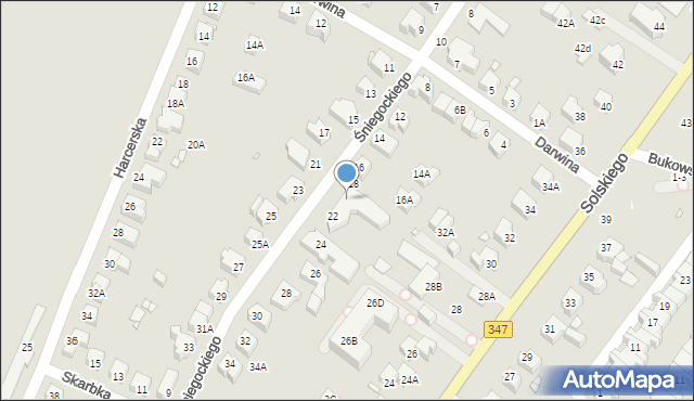 Wrocław, Śniegockiego Michała, 20, mapa Wrocławia