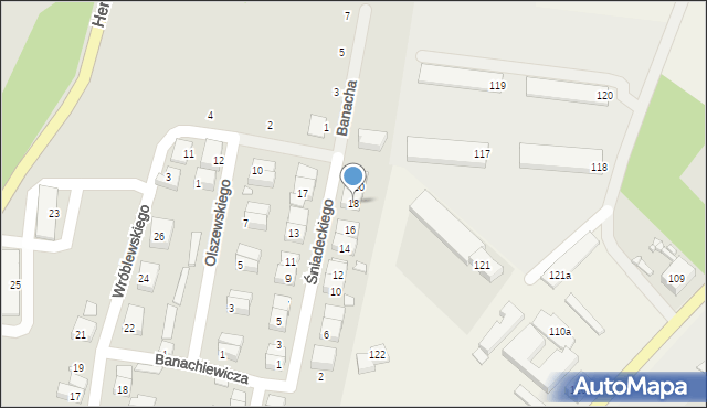 Zgorzelec, Śniadeckiego Jana, 18, mapa Zgorzelec