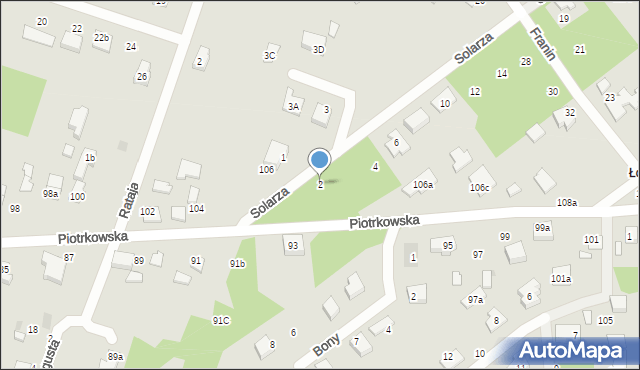 Aleksandrów Łódzki, Solarza Ignacego, 2, mapa Aleksandrów Łódzki