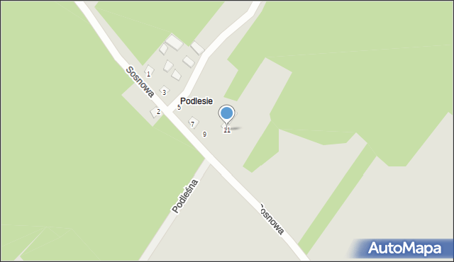 Annopol, Sosnowa, 11, mapa Annopol