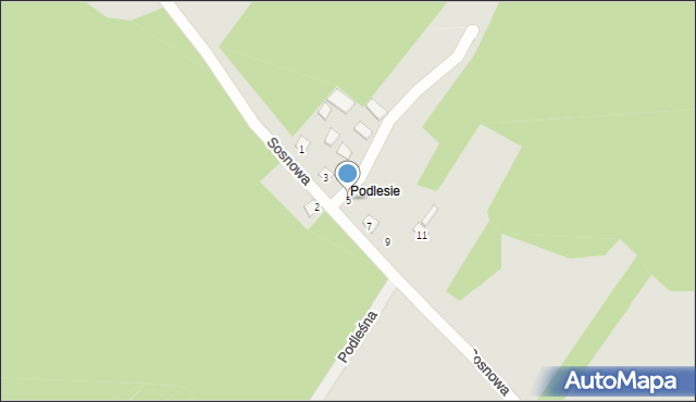 Annopol, Sosnowa, 5, mapa Annopol