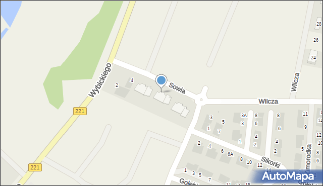 Bąkowo, Sowia, 10, mapa Bąkowo