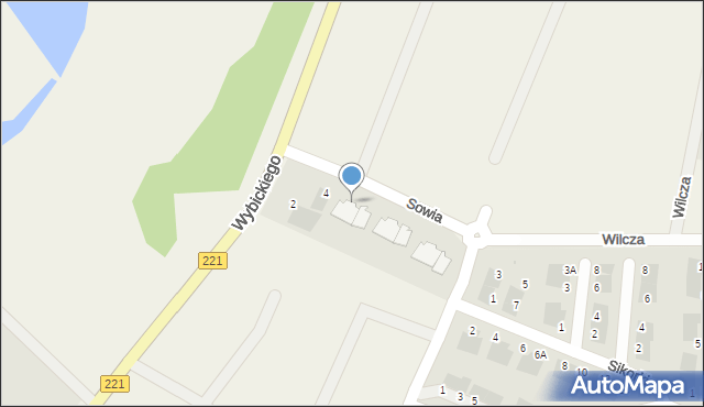 Bąkowo, Sowia, 6, mapa Bąkowo