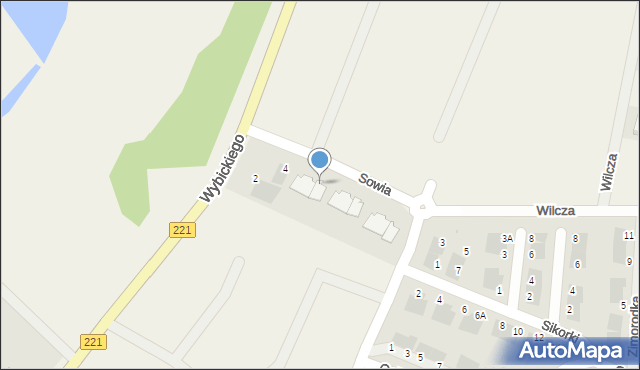 Bąkowo, Sowia, 8, mapa Bąkowo