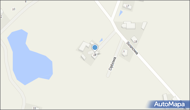 Barwik, Sosnowa, 18, mapa Barwik