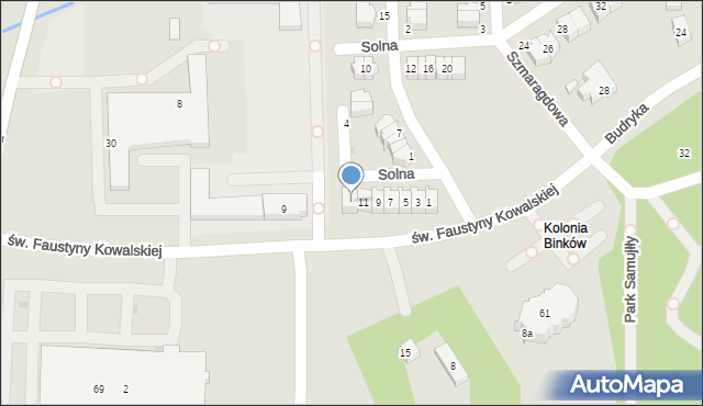 Bełchatów, Solna, 13, mapa Bełchatów