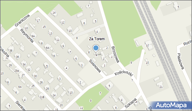 Bełchów, Sosnowa, 4, mapa Bełchów