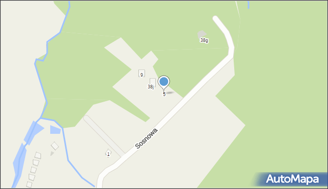 Berezka, Sosnowa, 5, mapa Berezka