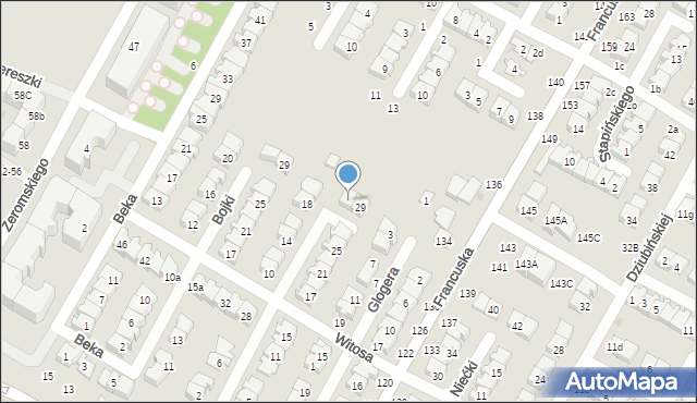 Biała Podlaska, Solarza Ignacego, 31, mapa Białej Podlaskiej