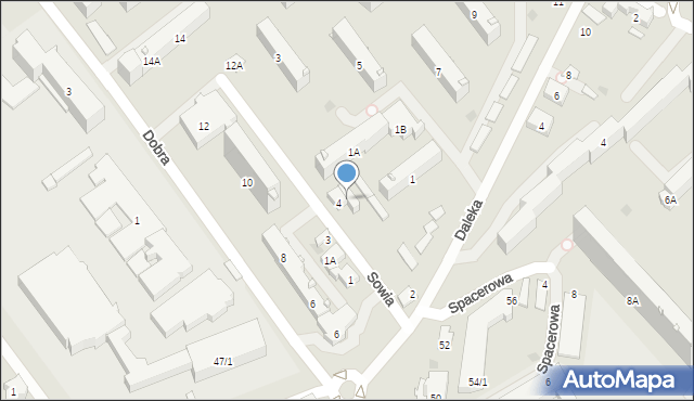 Białystok, Sowia, 4a, mapa Białegostoku