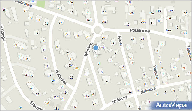 Białystok, Sowińskiego Józefa, gen., 1, mapa Białegostoku