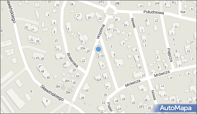 Białystok, Sowińskiego Józefa, gen., 2, mapa Białegostoku