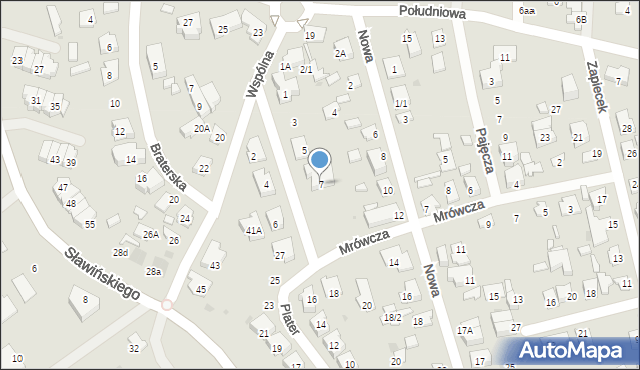 Białystok, Sowińskiego Józefa, gen., 7, mapa Białegostoku