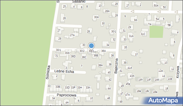 Białystok, Solnicka, 30/3, mapa Białegostoku