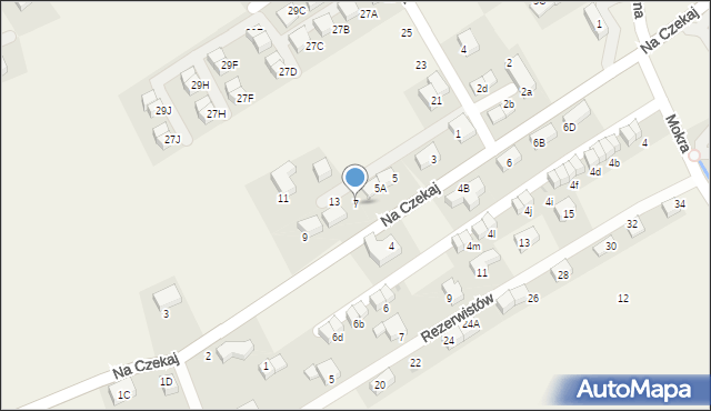 Bibice, Sosnowa, 7, mapa Bibice