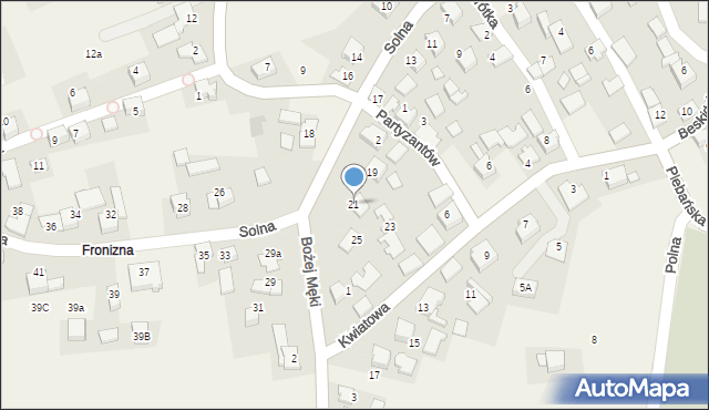 Bielany, Solna, 21, mapa Bielany