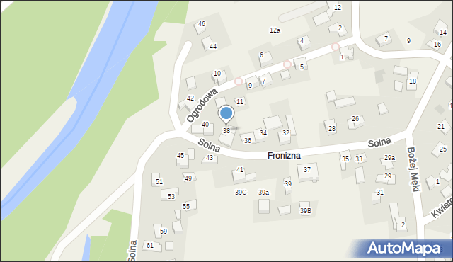Bielany, Solna, 38, mapa Bielany