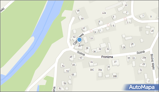 Bielany, Solna, 40, mapa Bielany