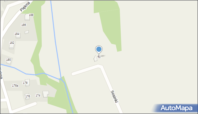 Bielany, Sosinki, 51, mapa Bielany