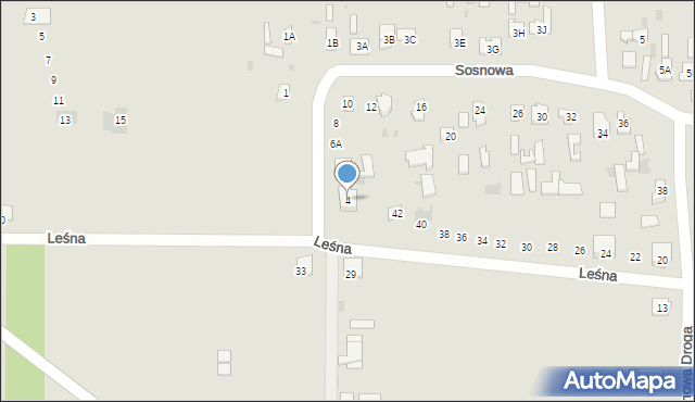 Bielsk Podlaski, Sosnowa, 4, mapa Bielsk Podlaski