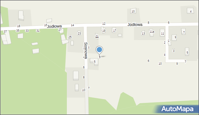 Biskupice, Sosnowa, 3, mapa Biskupice